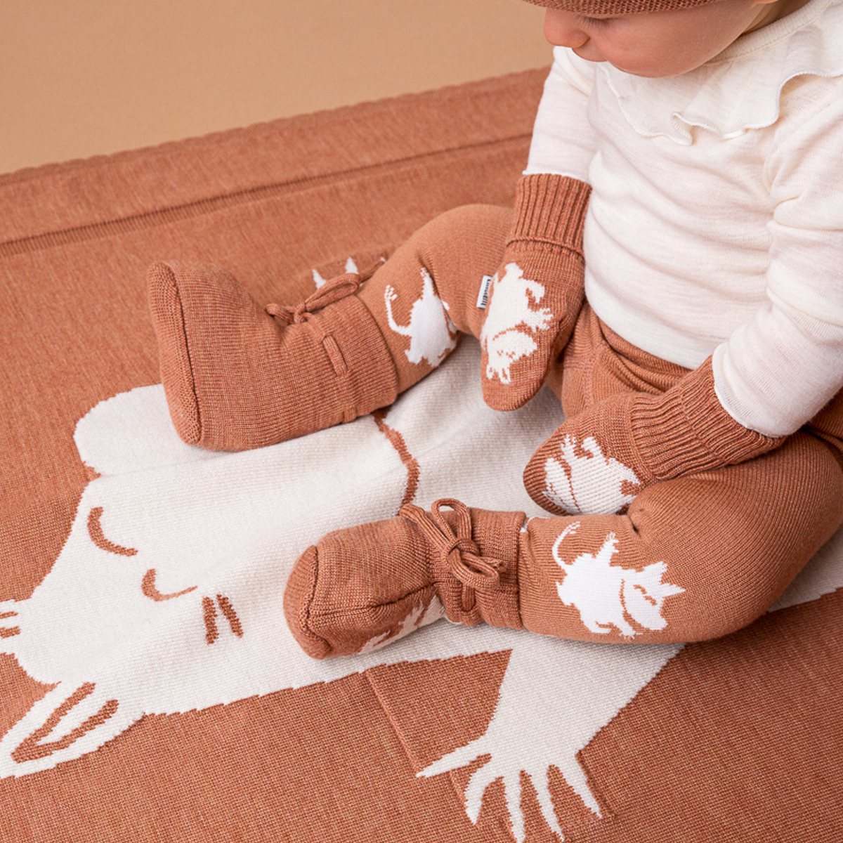 Lillelam Mittens Moomin 100% Merino